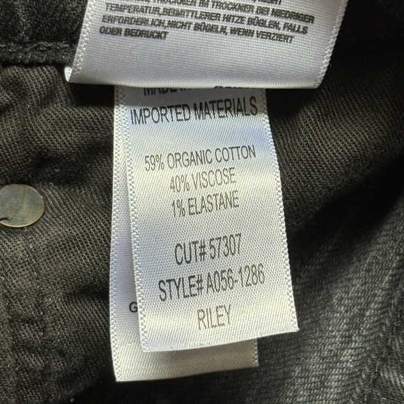 AGOLDE Women's High Rise Straight Jeans Black Wash Denim Size 28 A056-1286 - Picture 11 of 11